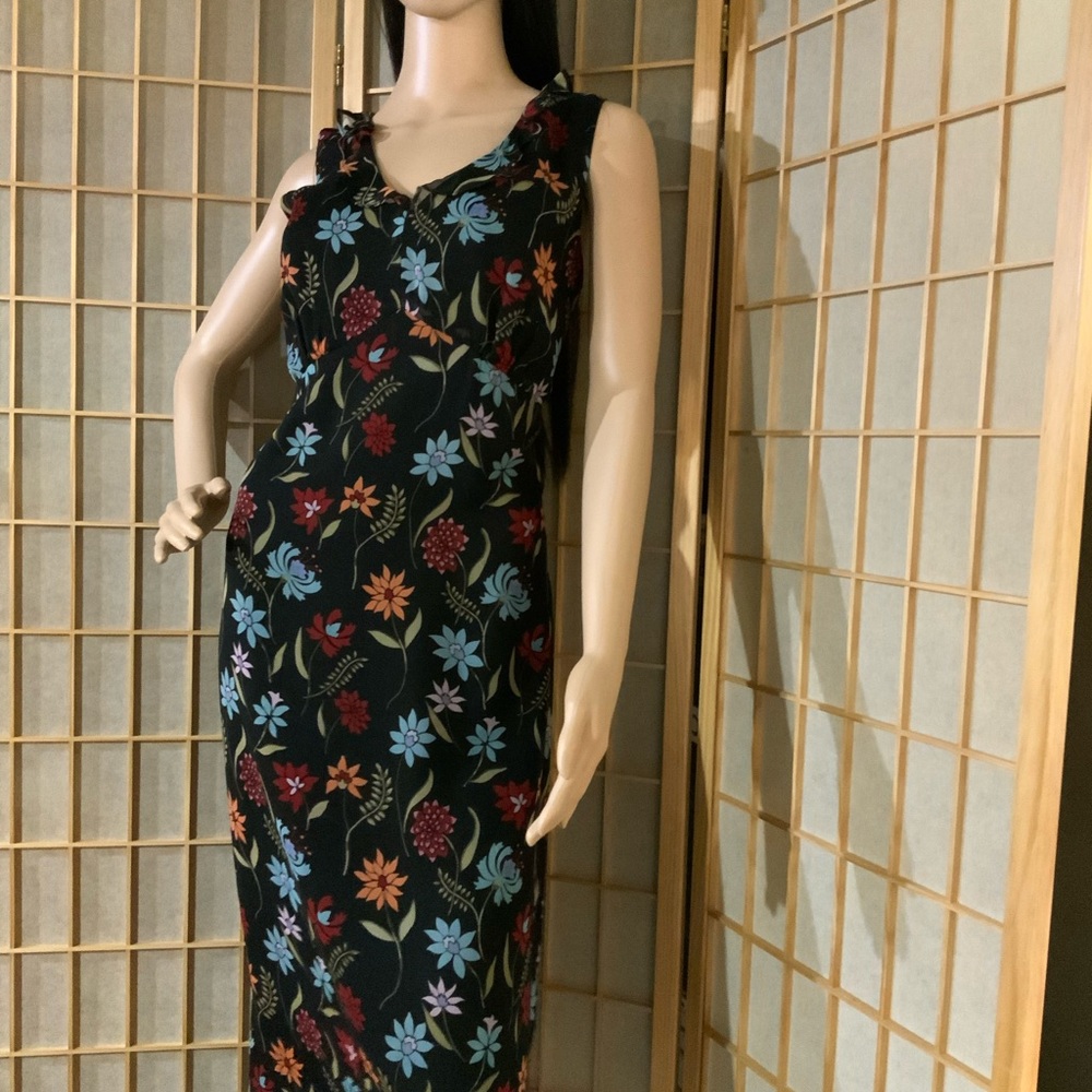 Floral Black Maxi Dress